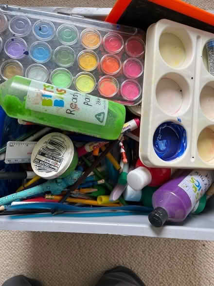 Photo of free Box of craft/paints/pens/crayons (Greenbank EH10) #2