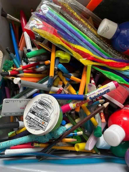 Photo of free Box of craft/paints/pens/crayons (Greenbank EH10) #1