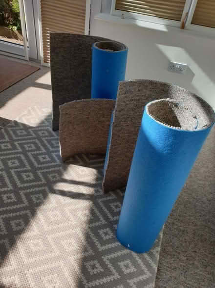 Photo of free New grey carpet offcuts (Abermule SY15) #1