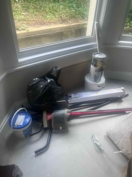 Photo of free mops, fabric, wood, rail, paint tubs (SE20) #1
