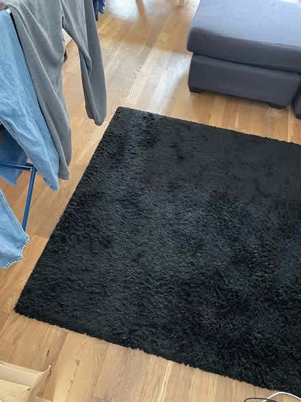 Photo of free Ikea black rug (Clapham south) #2