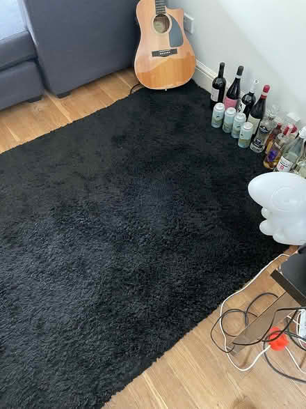 Photo of free Ikea black rug (Clapham south) #3