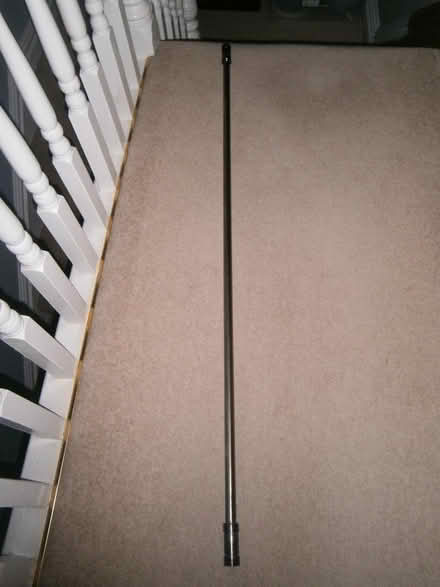Photo of free brushed chrome extendable curtain pole (Kedleston Road DE22) #1
