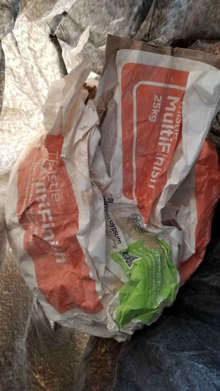 Photo of free 3/4 of a bag of Multifinish plaster (Banksfield HX7) #1