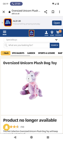 Photo of Unicorn dog toy (Stotfold) #1