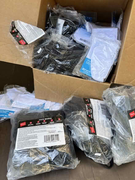 Photo of free Hanes cloth adult face masks (~500) (Montlake) #1