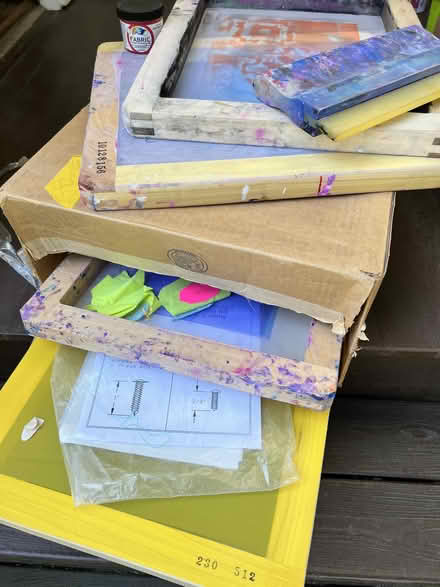 Photo of free Basic silkscreening supplies (Montlake) #1