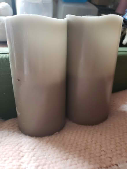 Photo of free 6" grey pillar candles (Parkville) #2