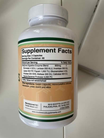 Photo of free Digestive enzymes (Dupont Circle) #2