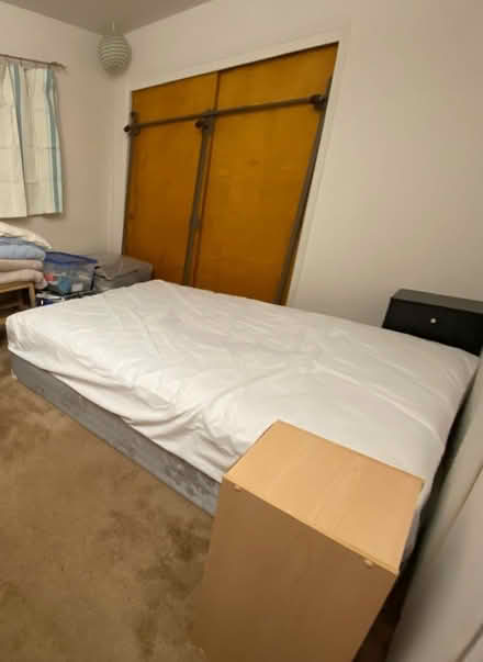 Photo of free Queen mattress, box spring, frame (Shoreline West) #1