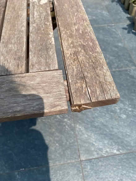 Photo of free Wooden garden table (Cherry Hinton, Cambridge) #1