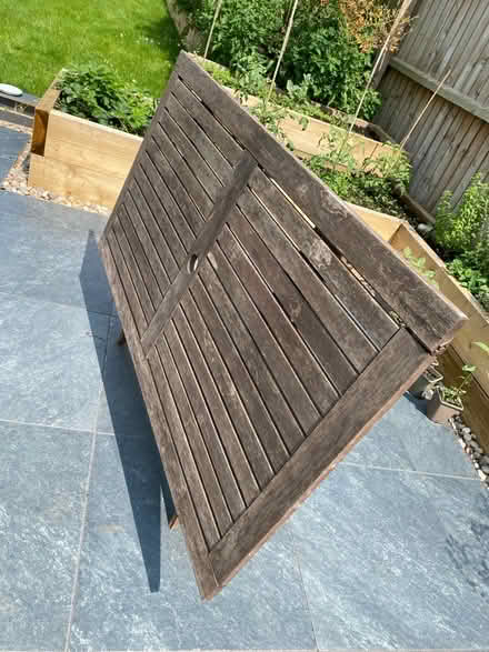 Photo of free Wooden garden table (Cherry Hinton, Cambridge) #4