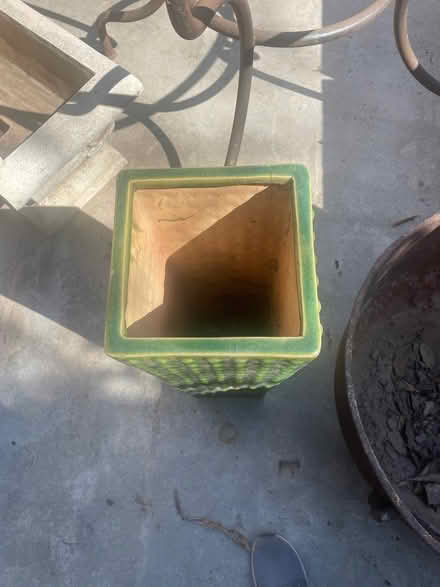 Photo of free Tall green outdoor vase (Beachwood Canyon) #2