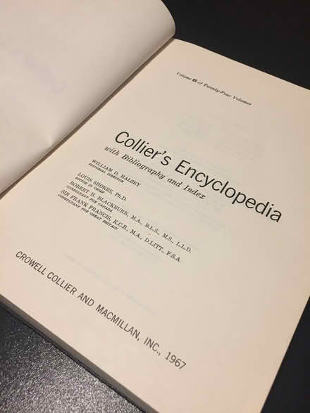 Photo of free Set of Collier's encyclopedias (Glen Abbey) #1