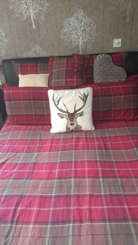 Photo of free King size leatherette bed frame (Littleover, Derby) #2