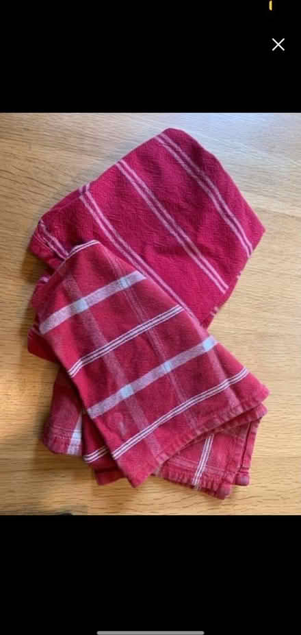Photo of free Red tea towels (Mickleover, Derby, DE65) #1