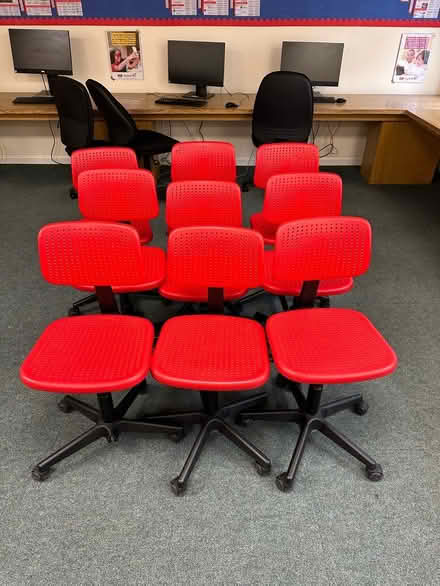 Photo of free 9 x swivel office chairs on wheels (W8) #1
