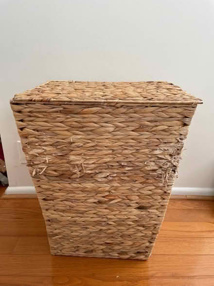 Photo of free Woven Reed Laundry Basket (Dupont Circle) #1