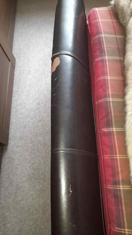 Photo of free King size leatherette bed frame (Littleover, Derby) #3