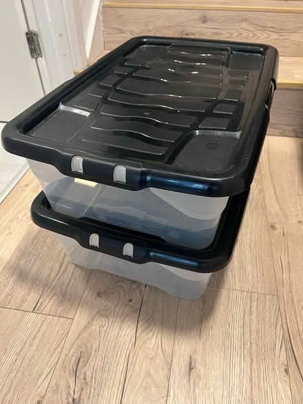 Photo of free 3 stackable storage boxes (NW6 West Hampstead) #2