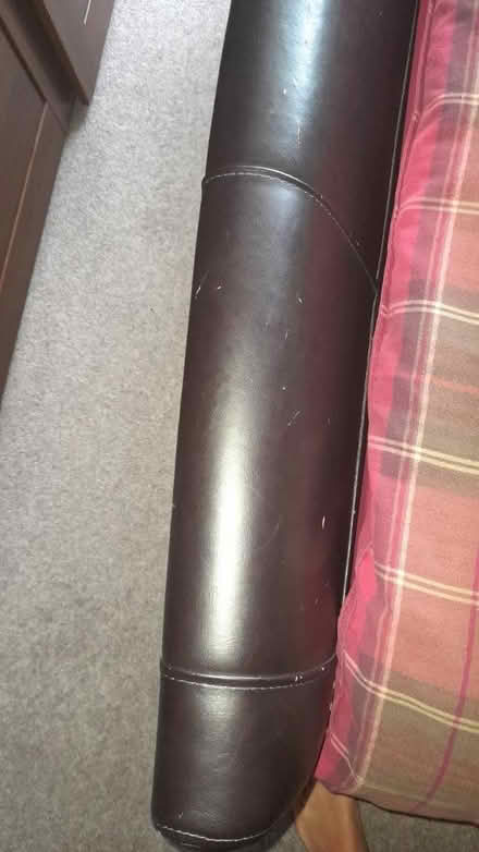 Photo of free King size leatherette bed frame (Littleover, Derby) #4