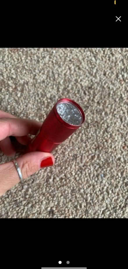 Photo of free Red LED torch (Mickleover, Derby, DE65) #1