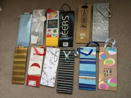 Photo of free 12 wine bottle bags (Berrylands KT5) #1