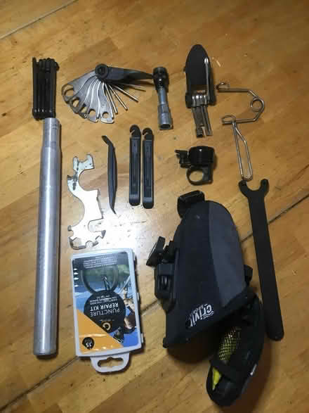 Photo of free Miscellaneous things for a bike (Round Green LU2) #1