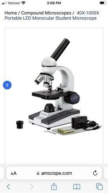 Photo of free Microscope and slides #1
