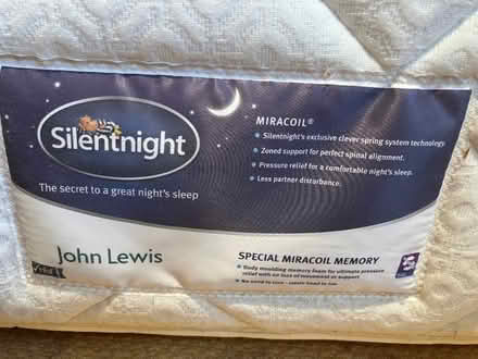 Photo of free John Lewis / Silentnight Miracoil Single Mattress (Solihull B91) #1