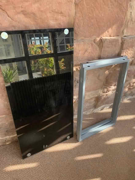 Photo of free Glass desk - black (Frankby CH48) #1