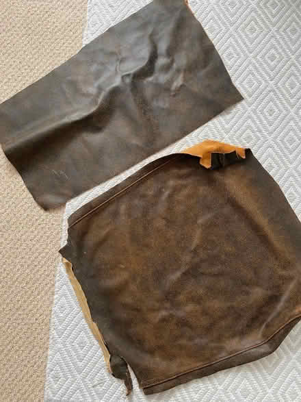 Photo of free Bits of leather from chair (Tunbridge Wells S. TN2) #1