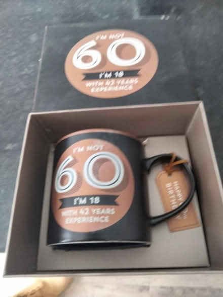 Photo of free 60th birthday mug new in box (Paddock Wood TN12) #2