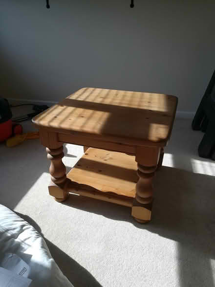 Photo of free Chunky pine coffee table (West Worthing) #3