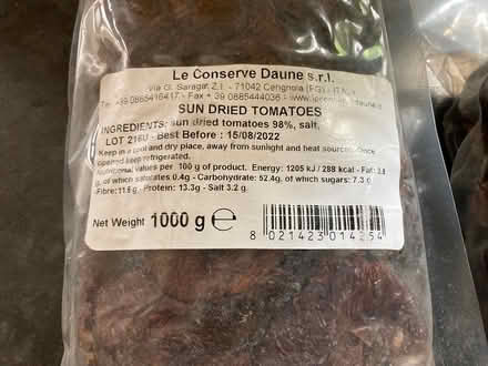 Photo of free 3kg sundried tomatoes ex:15/08/22 (Preston Park BN1) #1