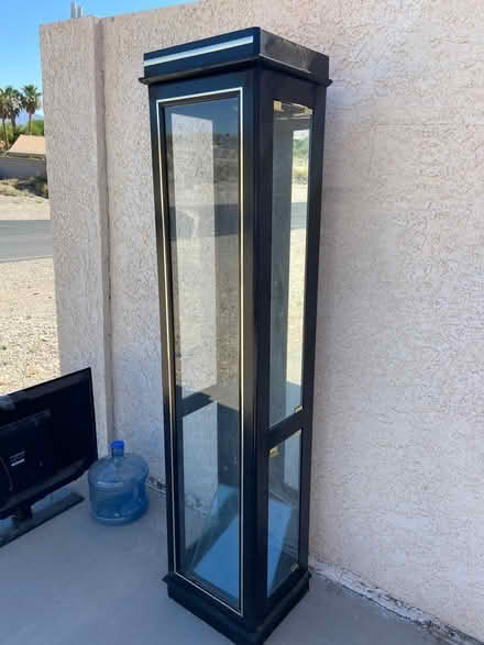 Photo of free Lighted Cabinet glass shelves (NW Las Vegas (Craig/Ft Apache)) #2