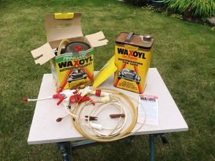 Photo of free 5 Litre can Waxoyl and accessories (Oadby Lodge Farm LE2) #1