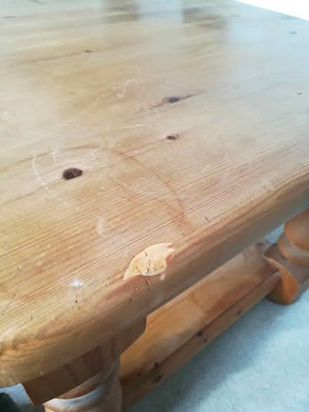 Photo of free Chunky pine coffee table (West Worthing) #2