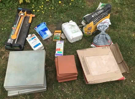 Photo of free Tiling Tools, Grout, Tiles etc (Nelson Street NR2) #1