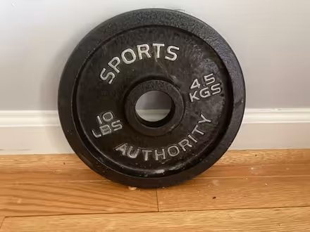 Photo of free 10 lb weight plate (Columbia Heights) #1