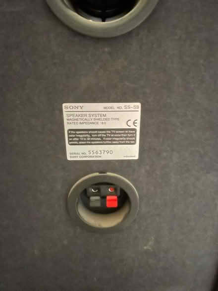 Photo of free Sony SS-S9 bookshelf speakers (High Brooms TN4) #3
