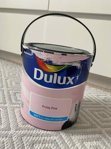 Photo of free Half of the pot of Dulux pink paint (Tunbridge Wells S. TN2) #1