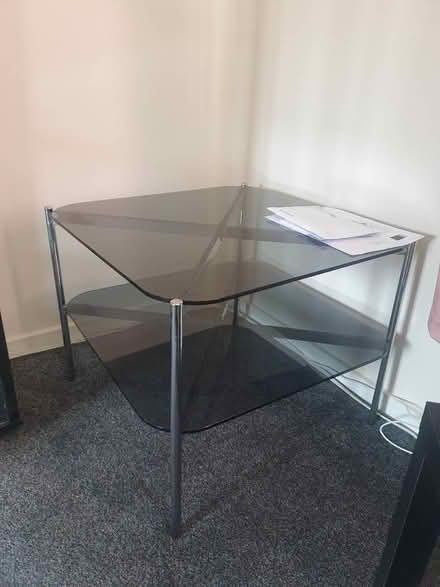 Photo of free Dark glass coffee table (Kemnay AB51) #1