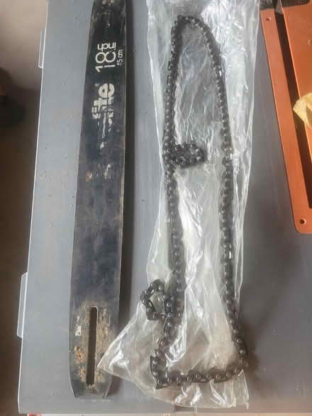 Photo of free Homelite chainsaw 18" bar and chain (Morrisville, PA) #1