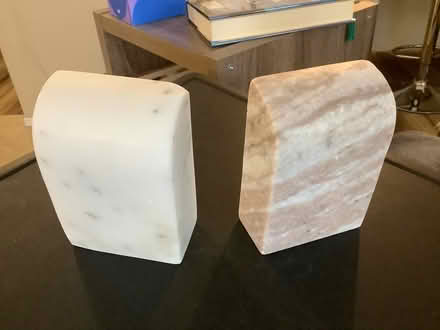 Photo of free Marble-like bookends (Ypsilanti,byEllsworth&Mich Ave) #2