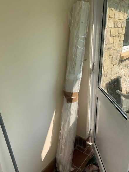 Photo of free White wood blind (Rodwell DT4) #1