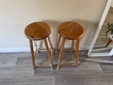 Photo of free Two wooden stools (Knebworth SG3) #1