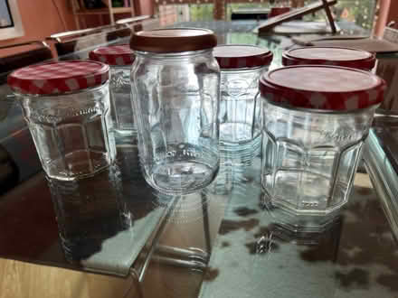 Photo of free SIX jam jars (Fulham Palace Rd W6) #1