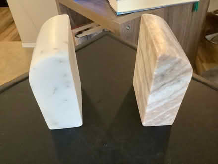 Photo of free Marble-like bookends (Ypsilanti,byEllsworth&Mich Ave) #1