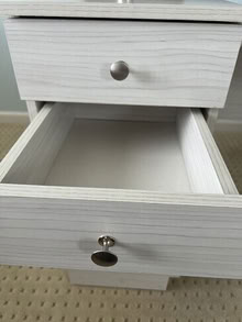 Photo of free Almost new washed oak desk with hutch #4
